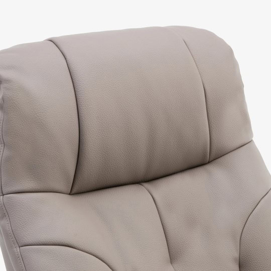 Enfield Swivel Recliner - Pebble Faux Leather - Image 3