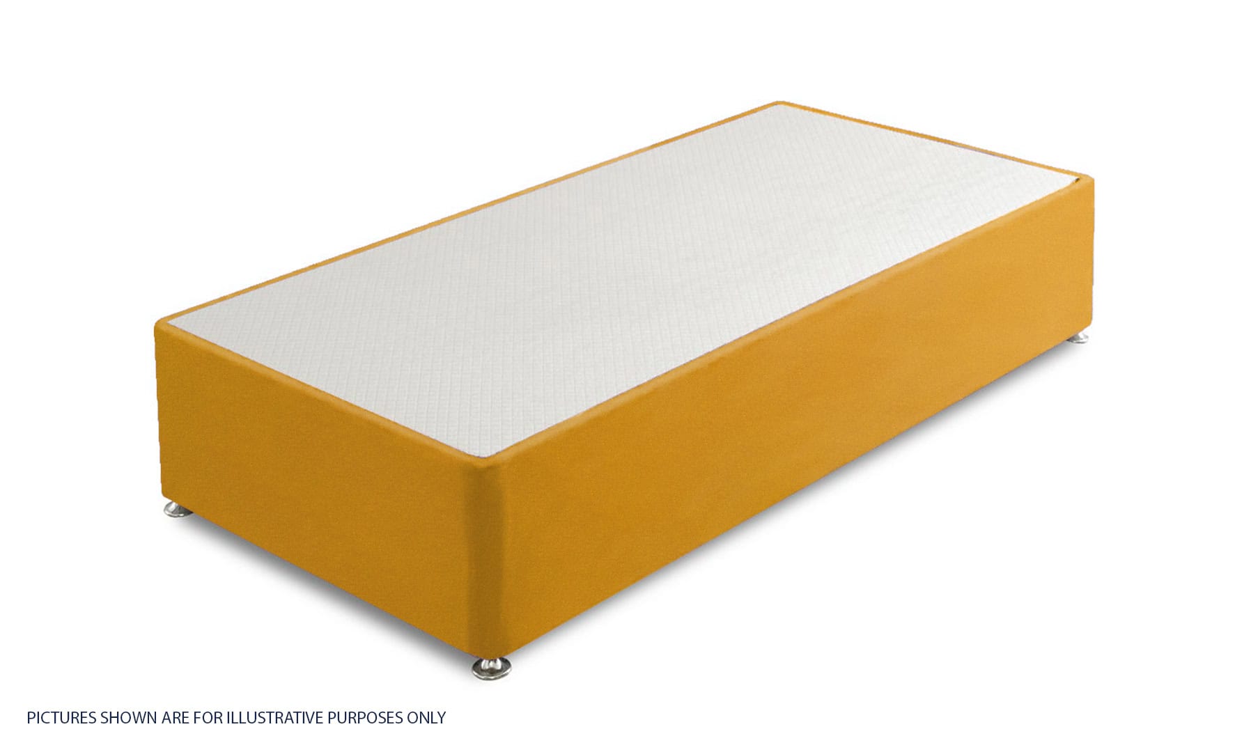 Apollo 2ft6 Velvet Gold 2 Drawer Divan Base | Buy Online | Beds.ie