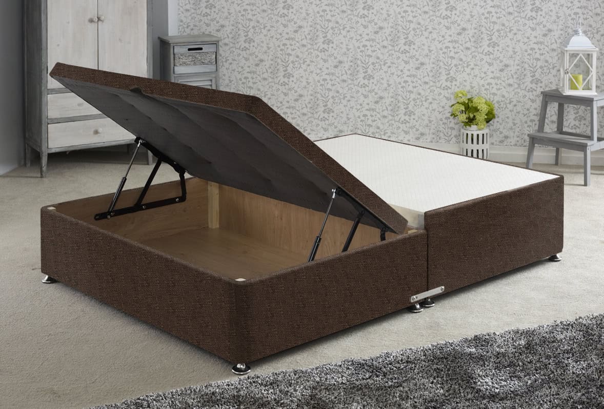 Apollo 4ft6 Azzure Brown Jumbo Ottoman Base | Buy Online | Beds.ie