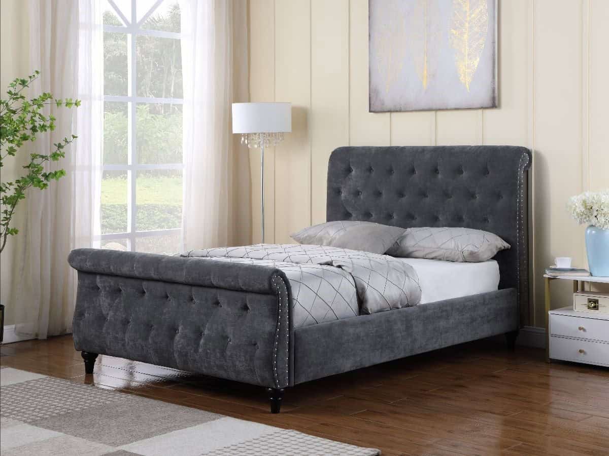 Swan 5ft Bedframe - Pewter Grey | Buy Online | Beds.ie