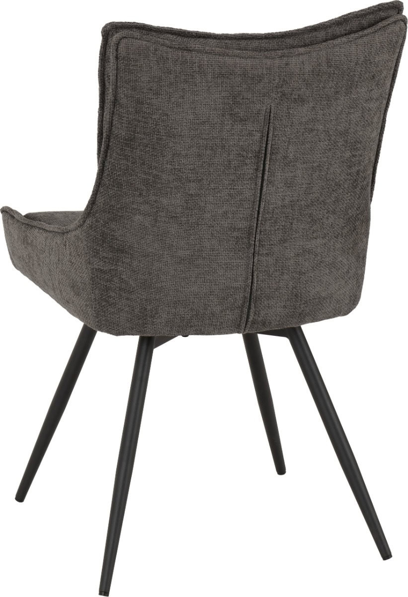 Lewis Swivel Dining Chair (x2) - Grey - Image 5
