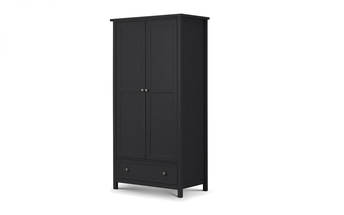 Braid 2 Door Combi Wardrobe - Anthracite | Buy Online | Beds.ie