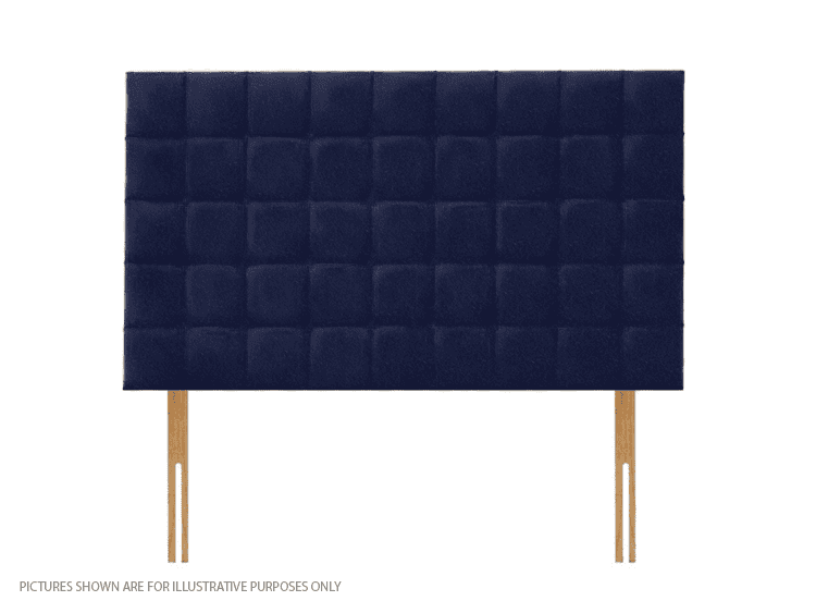 Apollo 3ft6 Boston Headboard - Velvet Navy Blue | Buy Online | Beds.ie