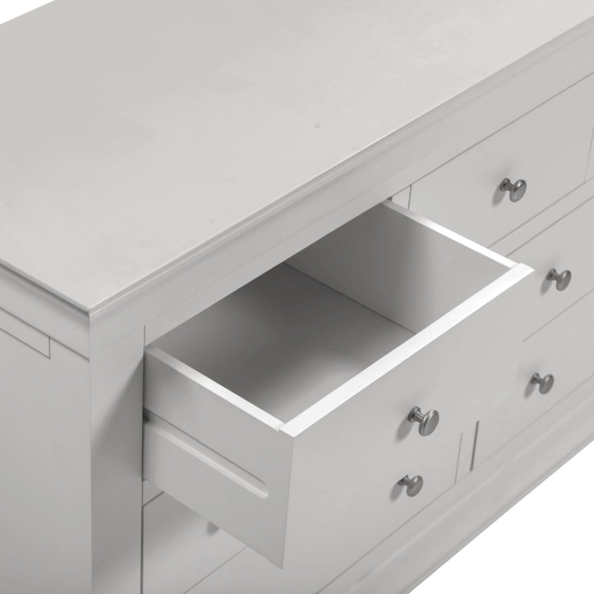 Bordeaux 3+2 Drawer Chest - Pebble Grey - Image 4