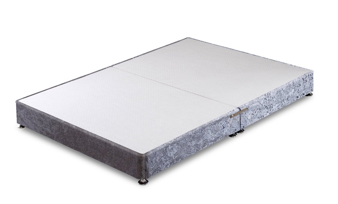Apollo 5ft Glitz Grey Low Profile Divan Base | Buy Online | Beds.ie