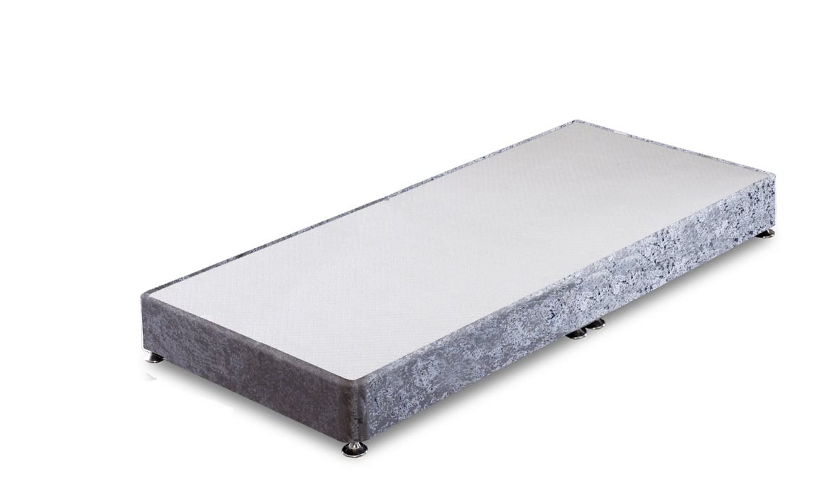 Apollo 3ft Glitz Grey Low Profile Divan Base | Buy Online | Beds.ie
