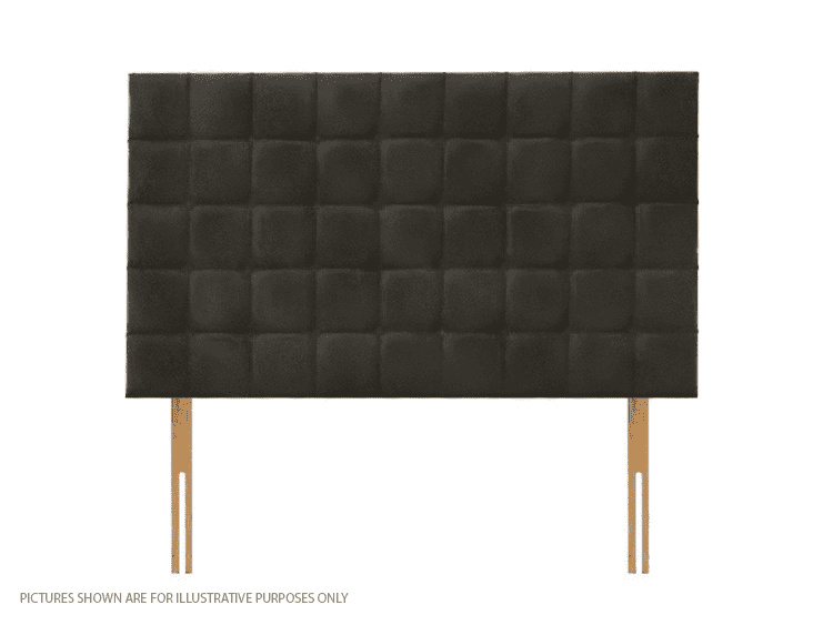Apollo 6ft Boston Headboard - Velvet Dark Grey | Buy Online | Beds.ie