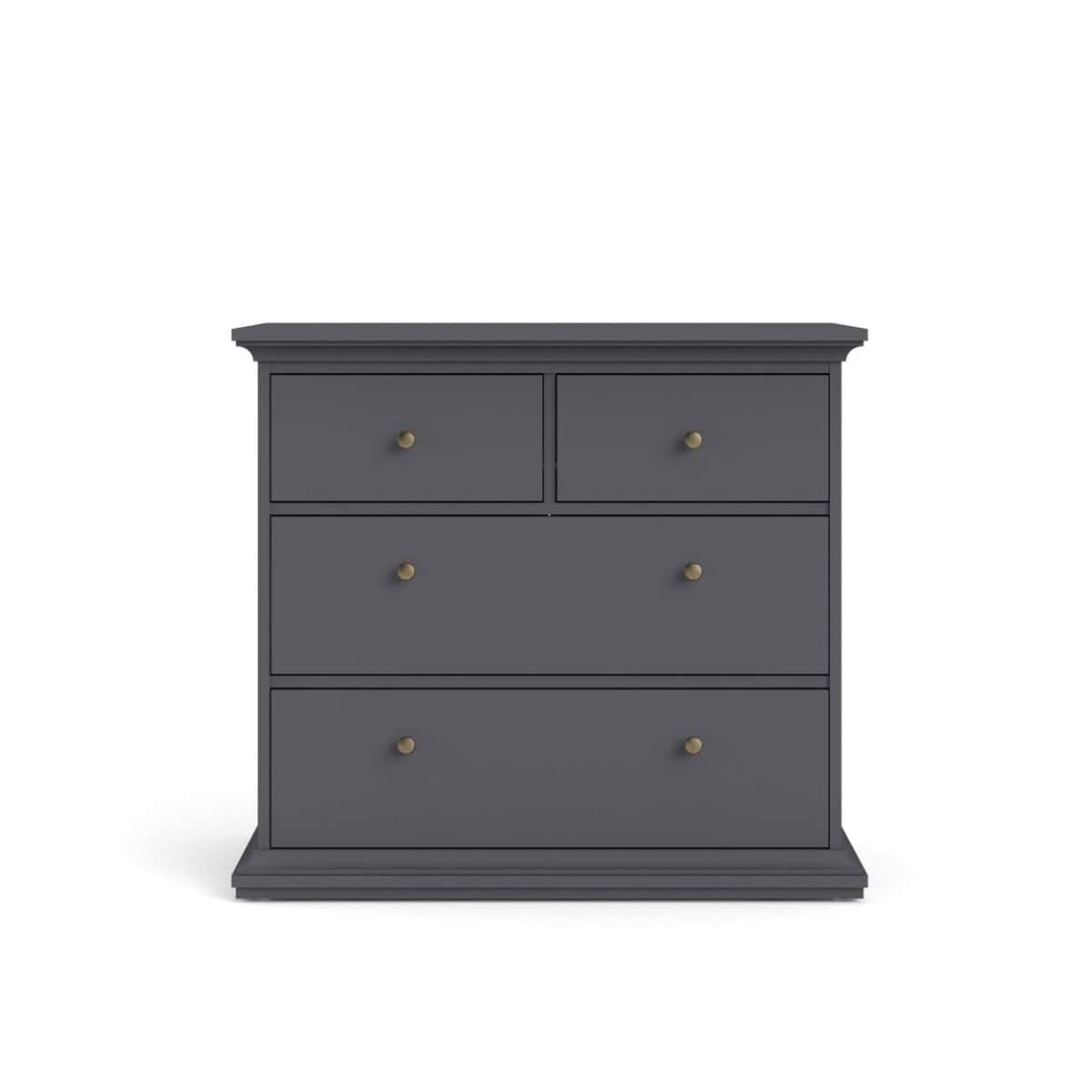 Paris 4 Drawer Chest - Grey | Buy Online | Beds.ie