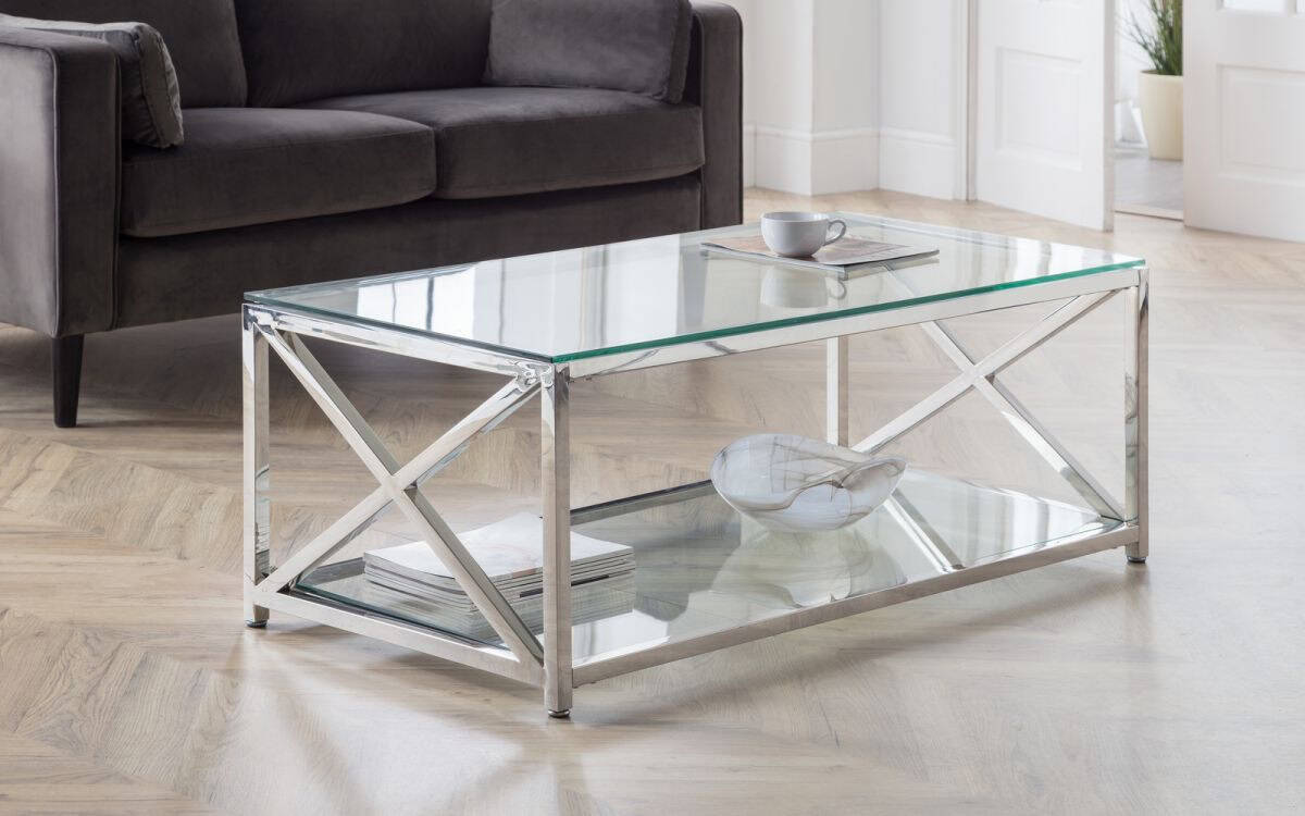 Boca Coffee Table - Chrome | Buy Online | Beds.ie