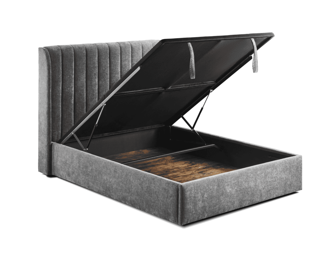 Honey B Frida 5ft Storage Bedframe - Grey | Buy Online | Beds.ie