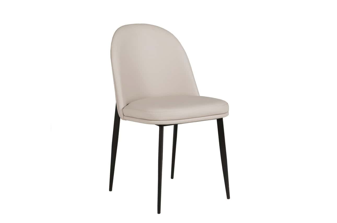 Valent Dining Chair - Taupe Leather | Buy Online | Beds.ie