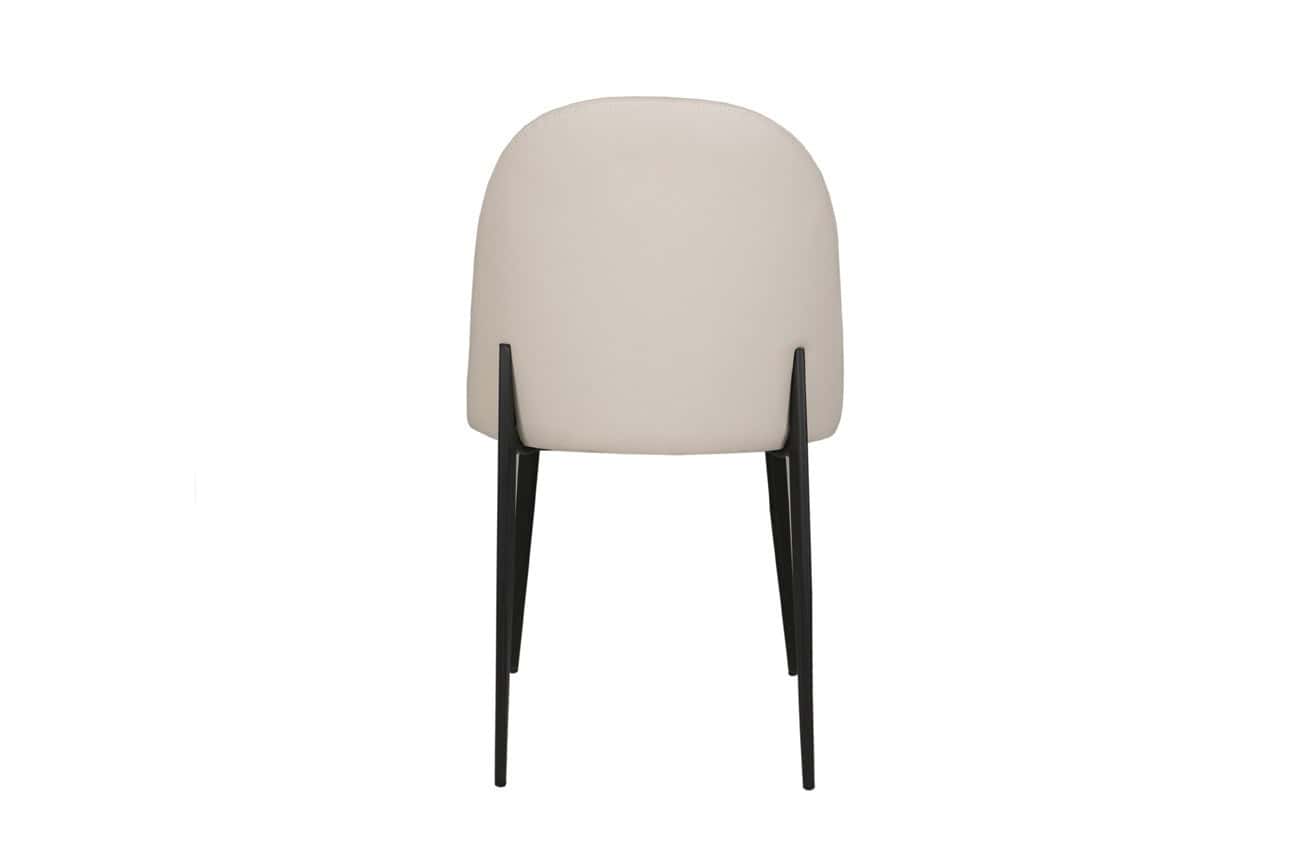 Valent Dining Chair - Taupe Leather - Image 4
