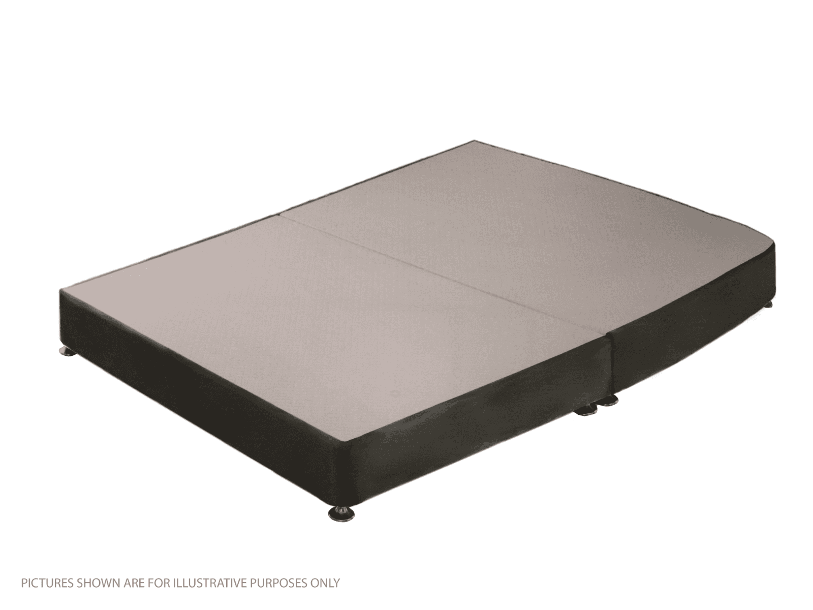 Apollo 5ft Velvet Dark Grey Low Profile Divan Base | Buy Online | Beds.ie