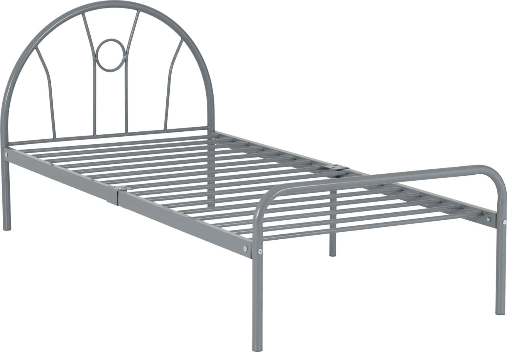 Nova 3ft Bedframe - Silver - Image 2
