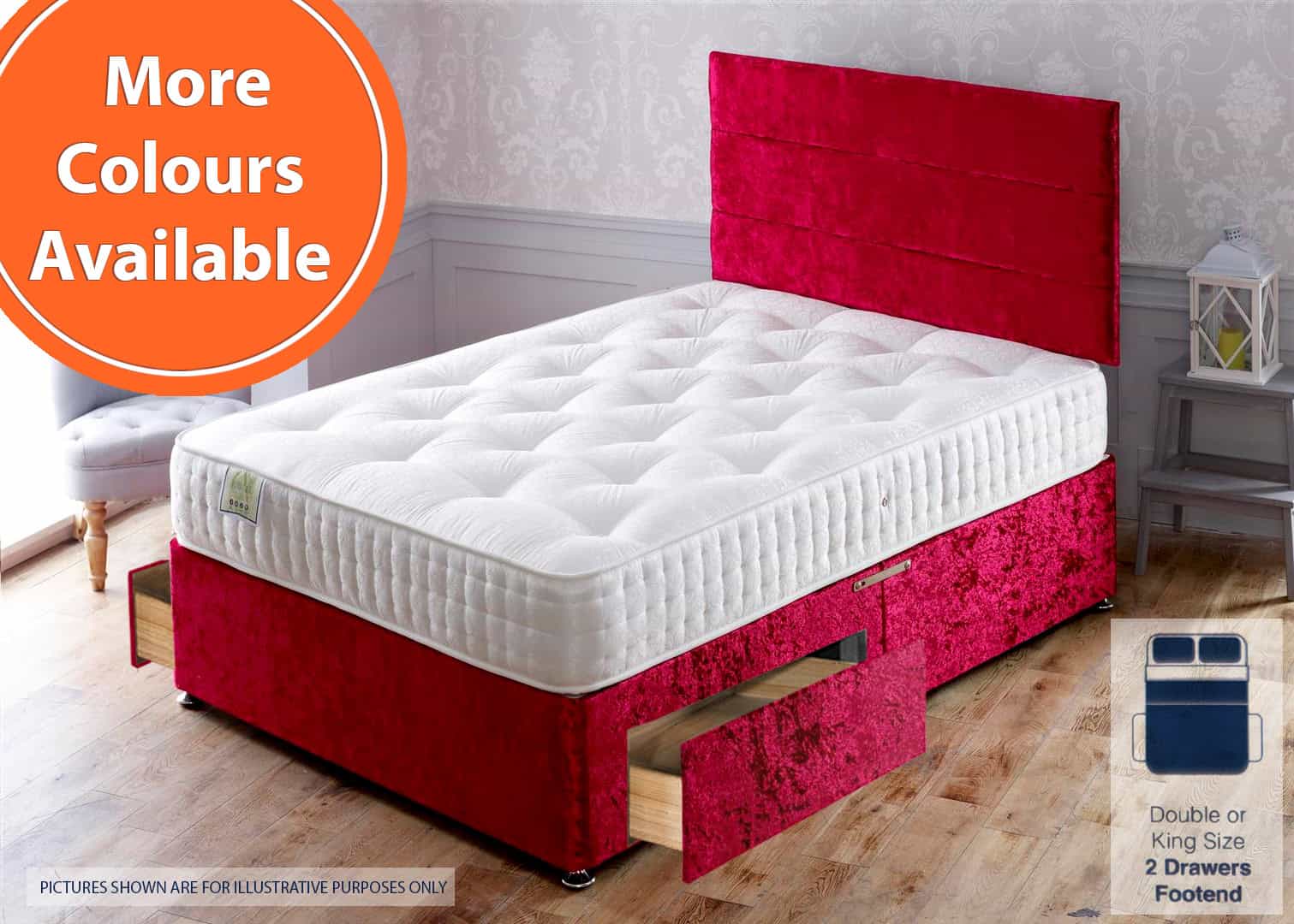 Apollo 5ft Jubilee 2 Drawer Bed | Buy Online | Beds.ie