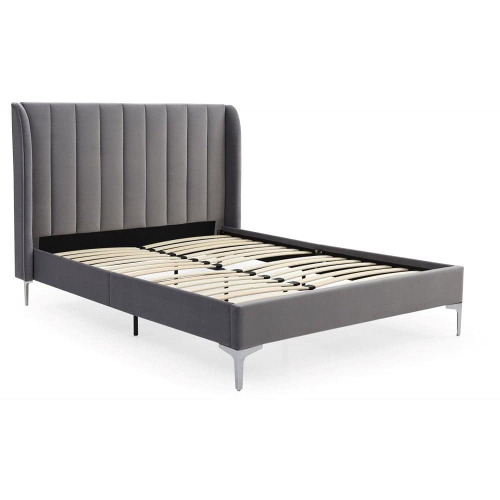 Avery 5ft Bedframe - Grey Velvet - Image 2