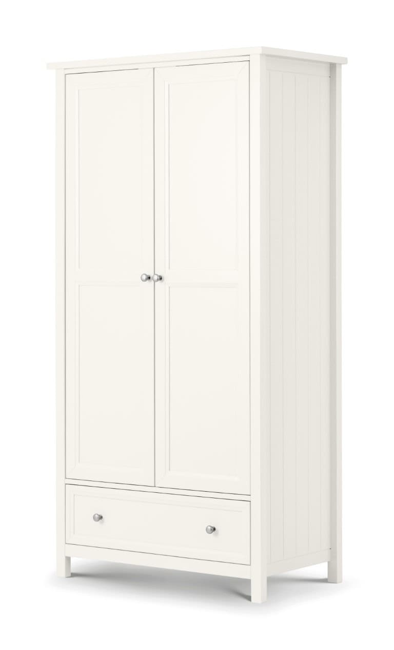 Braid 2 Door Combi Wardrobe - Surf White | Buy Online | Beds.ie