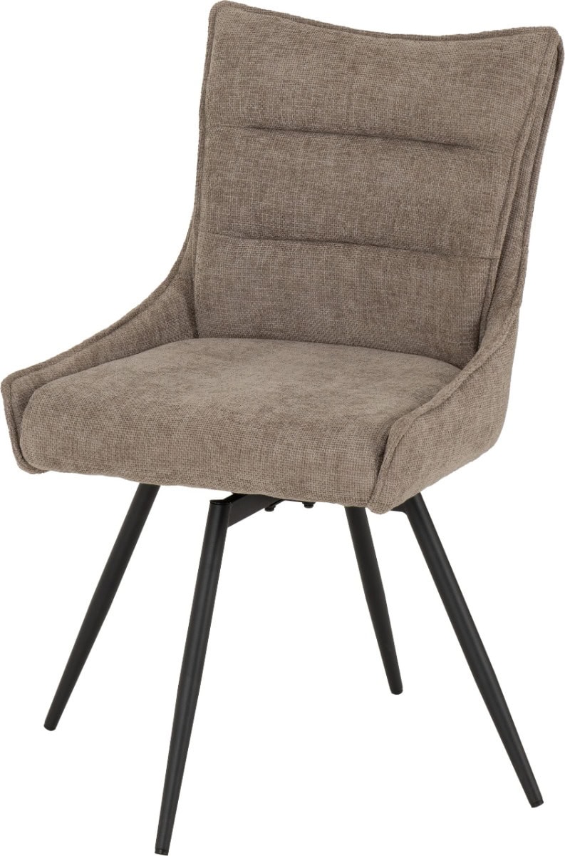 Lewis Swivel Dining Chair (x2) - Fawn - Image 4