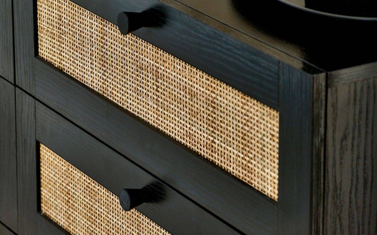 Corbridge 6 Drawer Chest - Black - Image 2