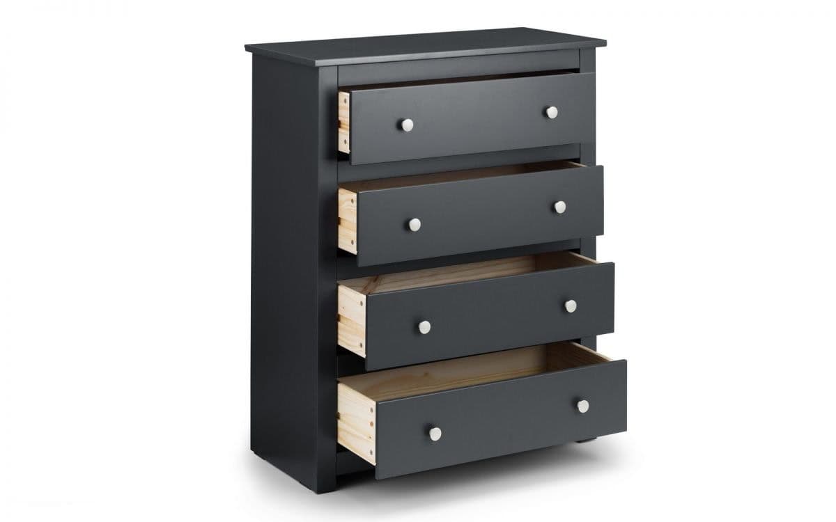 Scottie 4 Drawer Chest - Anthracite - Image 3