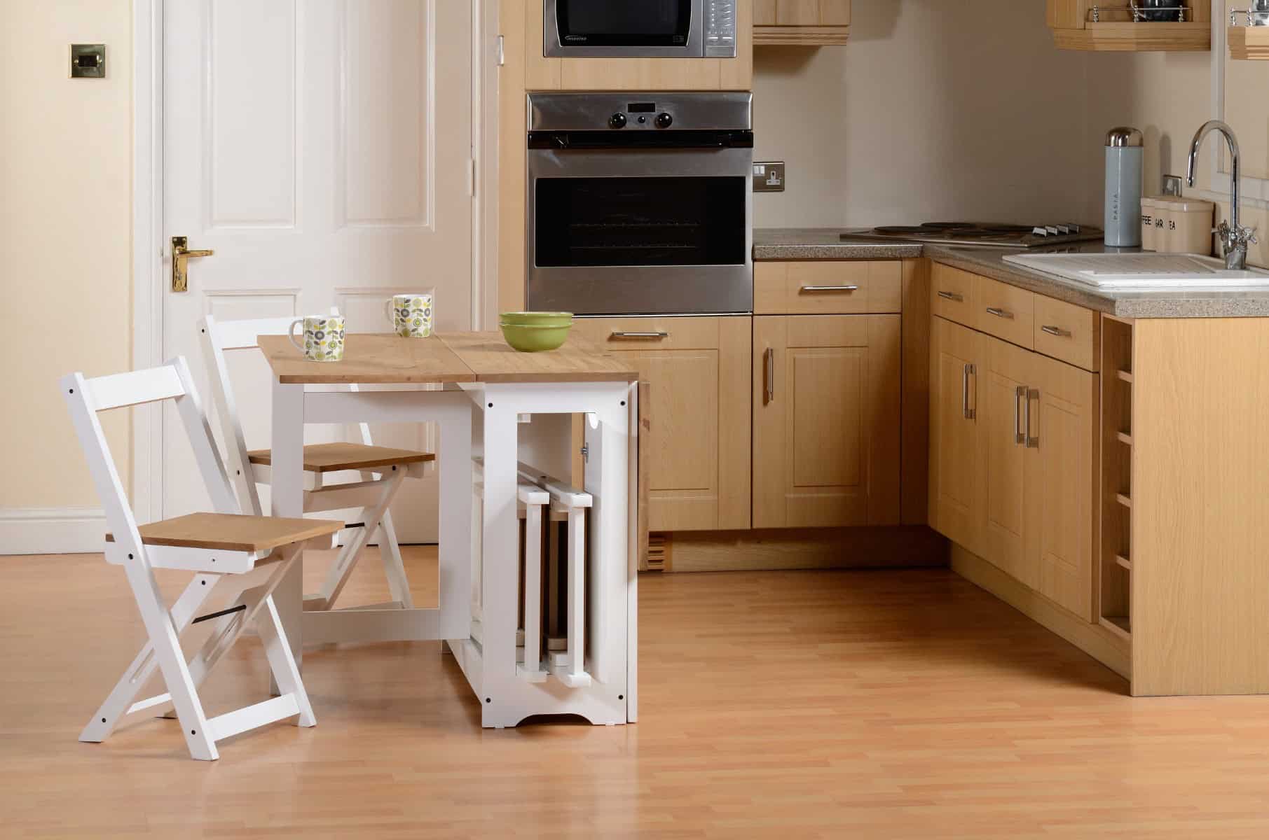 Santos Butterfly Dining Set - White/Distressed Waxed Pine - Image 5
