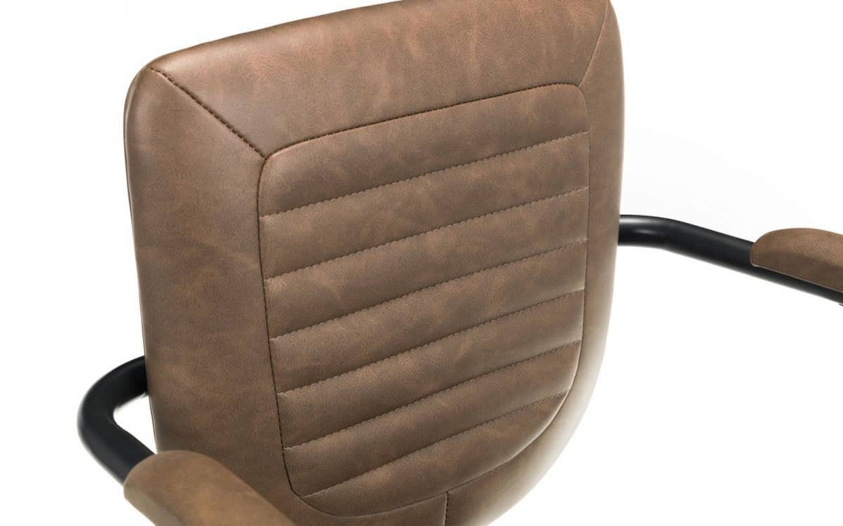 Gerry Office Chair - Brown & Black - Image 4
