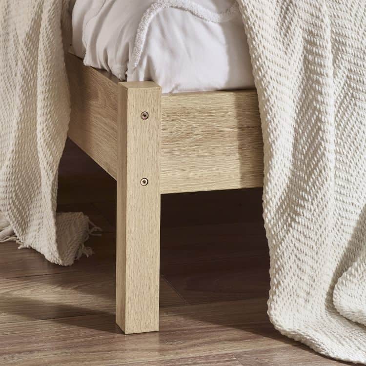 Corbridge 5ft Rattan Bedframe - Oak - Image 2