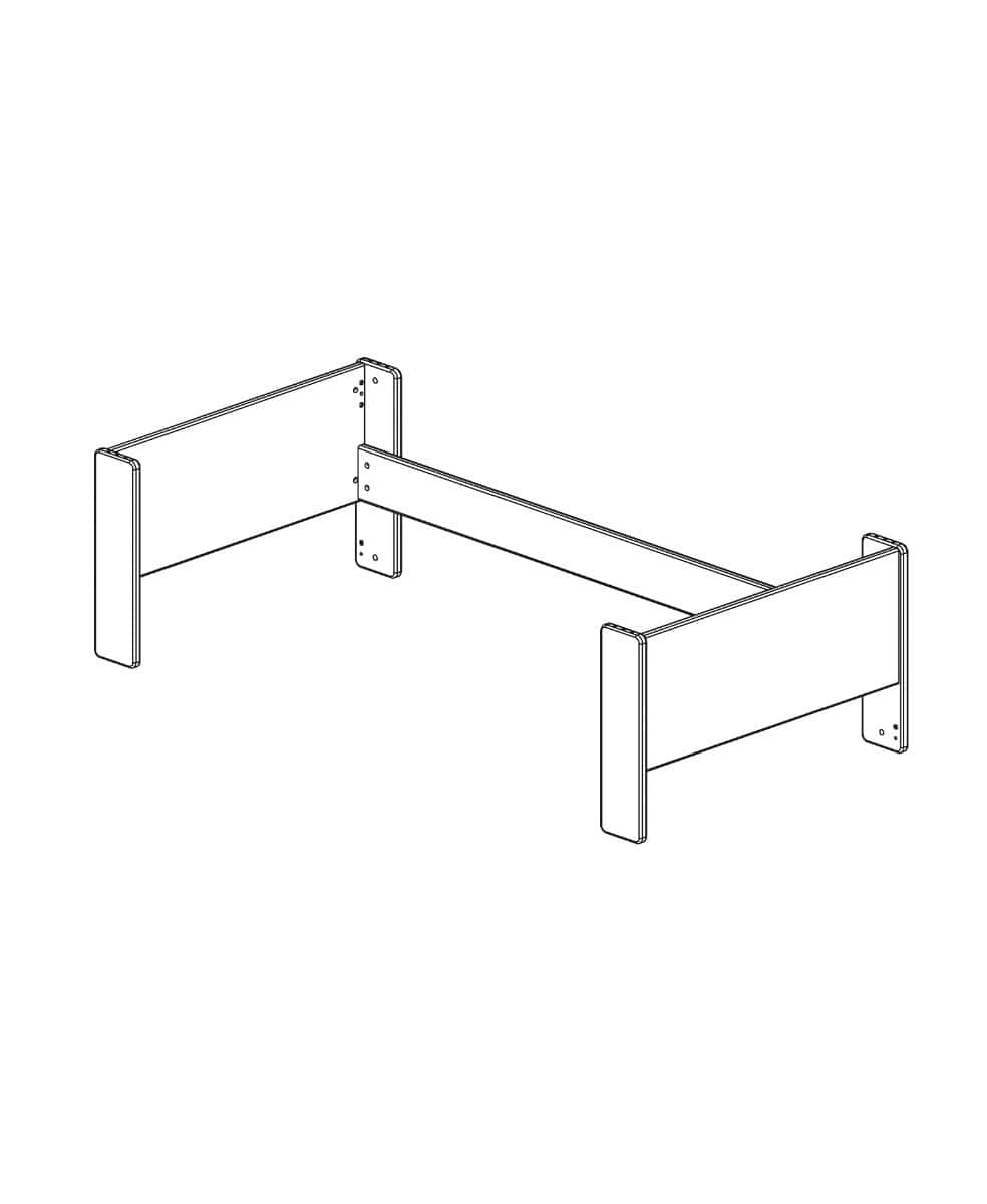 For Kids Bunk Bed to Highsleeper Kit - White - Image 2