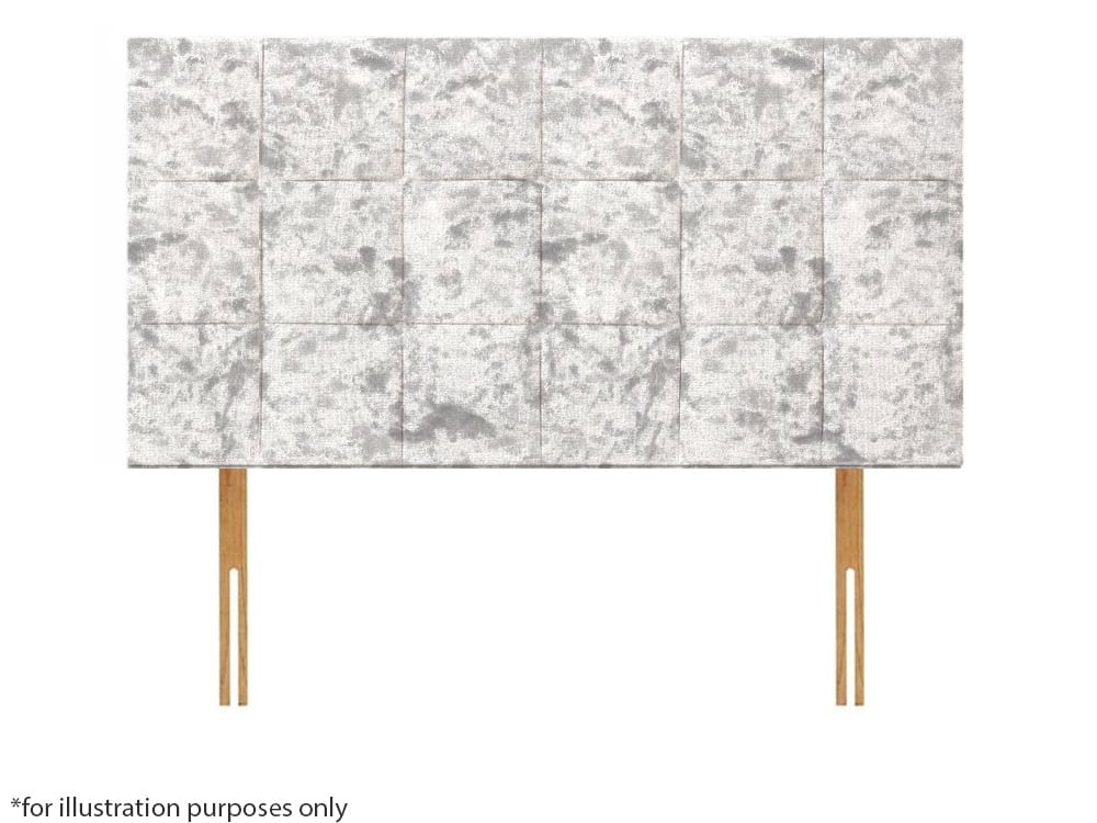 Apollo 5ft Croydon Headboard - Glitz Ice White | Buy Online | Beds.ie