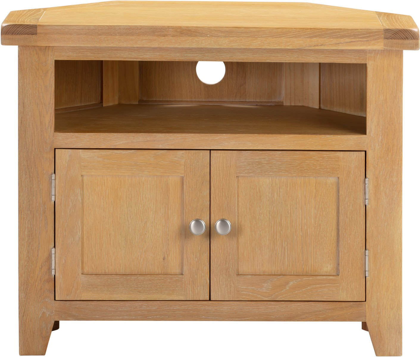 Windsor Corner TV Unit - Natural Oak - Image 2