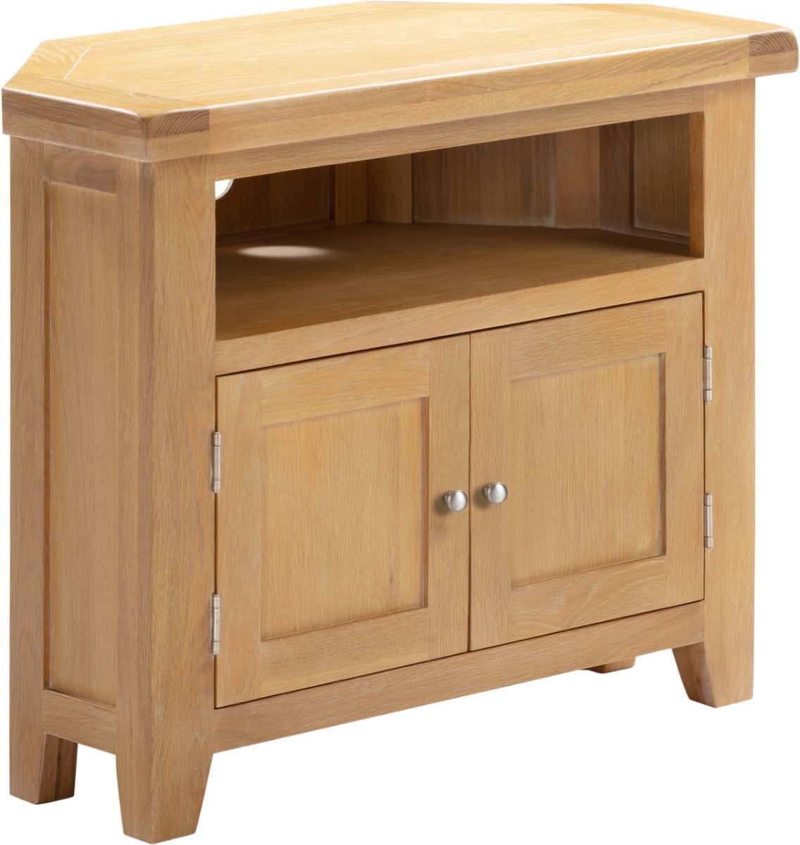 Windsor Corner TV Unit - Natural Oak - Image 3