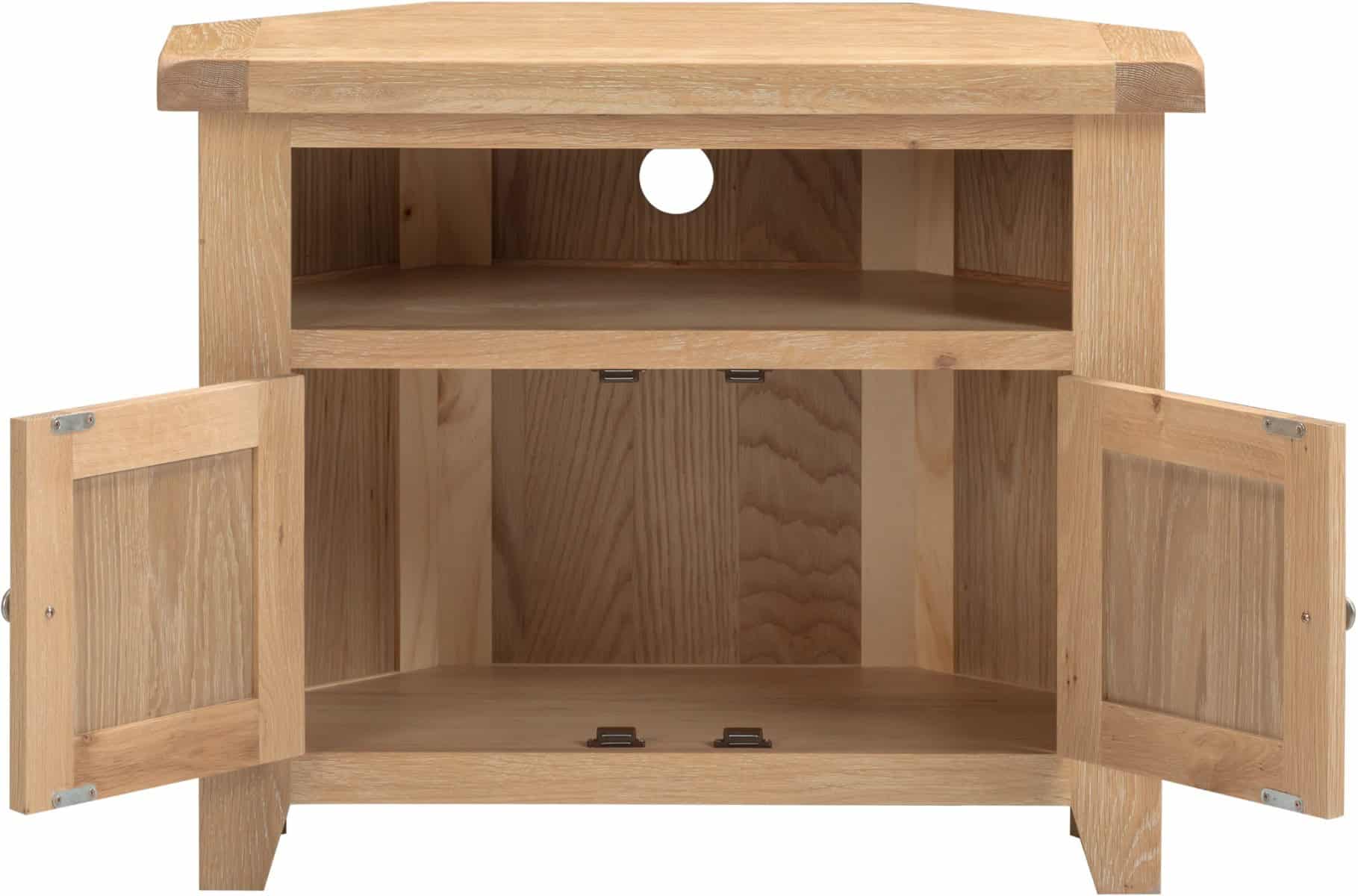 Windsor Corner TV Unit - Natural Oak - Image 4