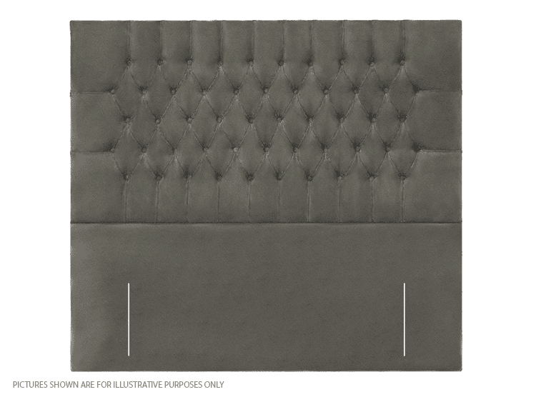 Apollo 2ft6 New York Headboard - Velvet Light Grey | Buy Online | Beds.ie