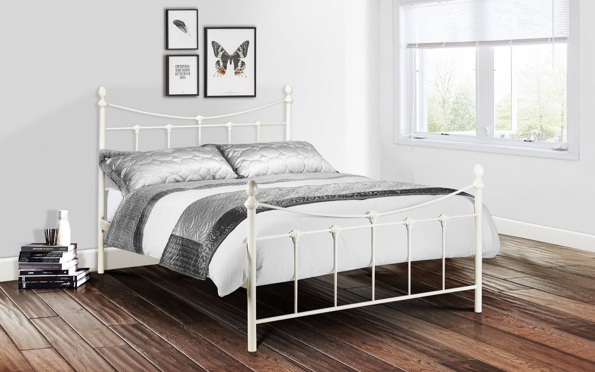Robyn 5ft Bedframe - Stone White - Image 3