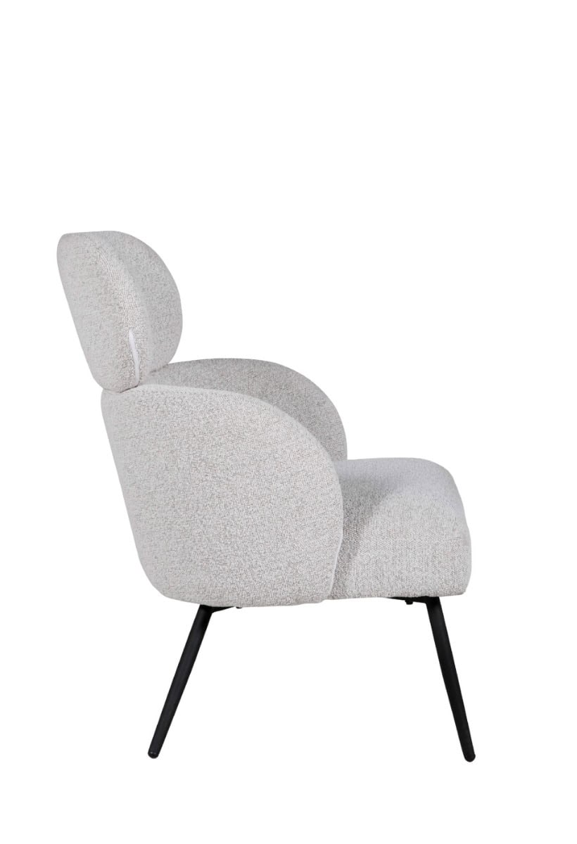 Solas Accent Chair - Ivory - Image 4