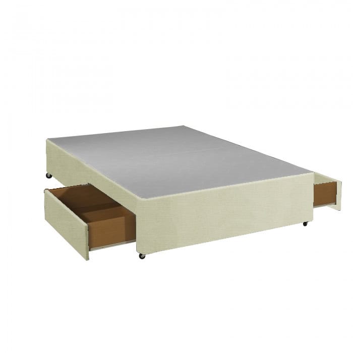 Apollo 4ft6 Azzure Cream 2 Drawer Divan Base | Buy Online | Beds.ie