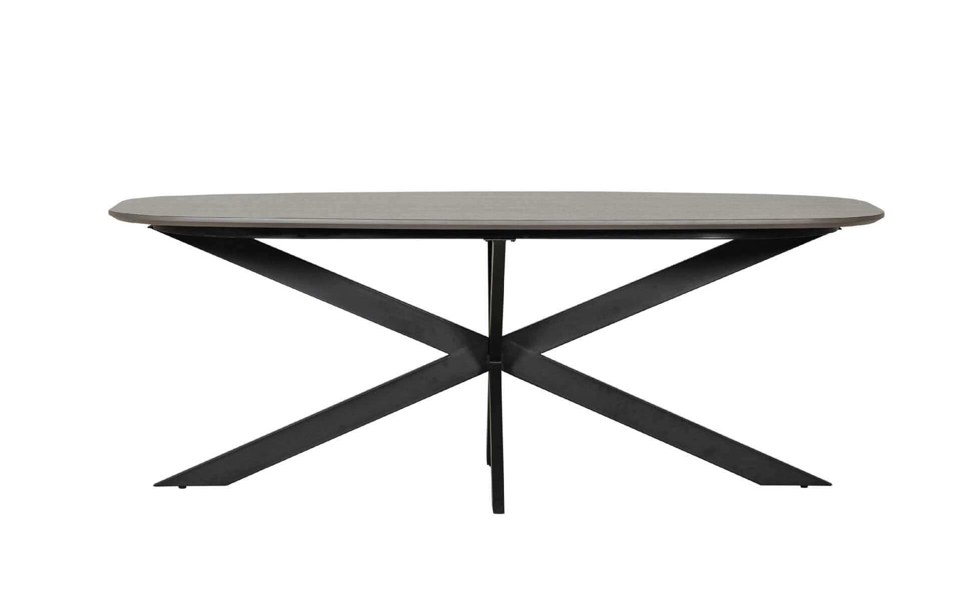 Sadia 200cm Oval Dining Table - Smoke - Image 2