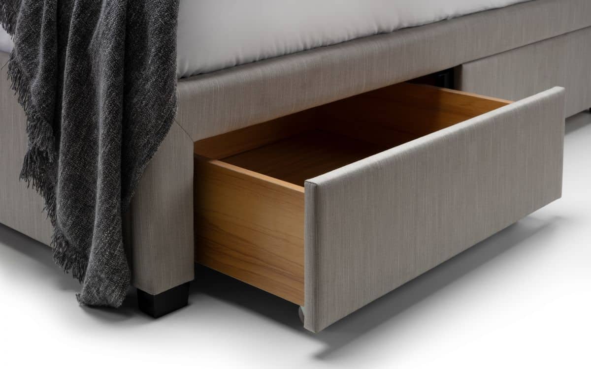 Winston 4ft6 4 Drawer Bed - Grey Linen - Image 5