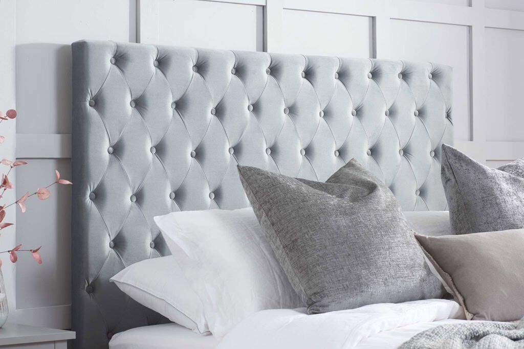Marquis 5ft Bed - Grey Velvet - Image 2