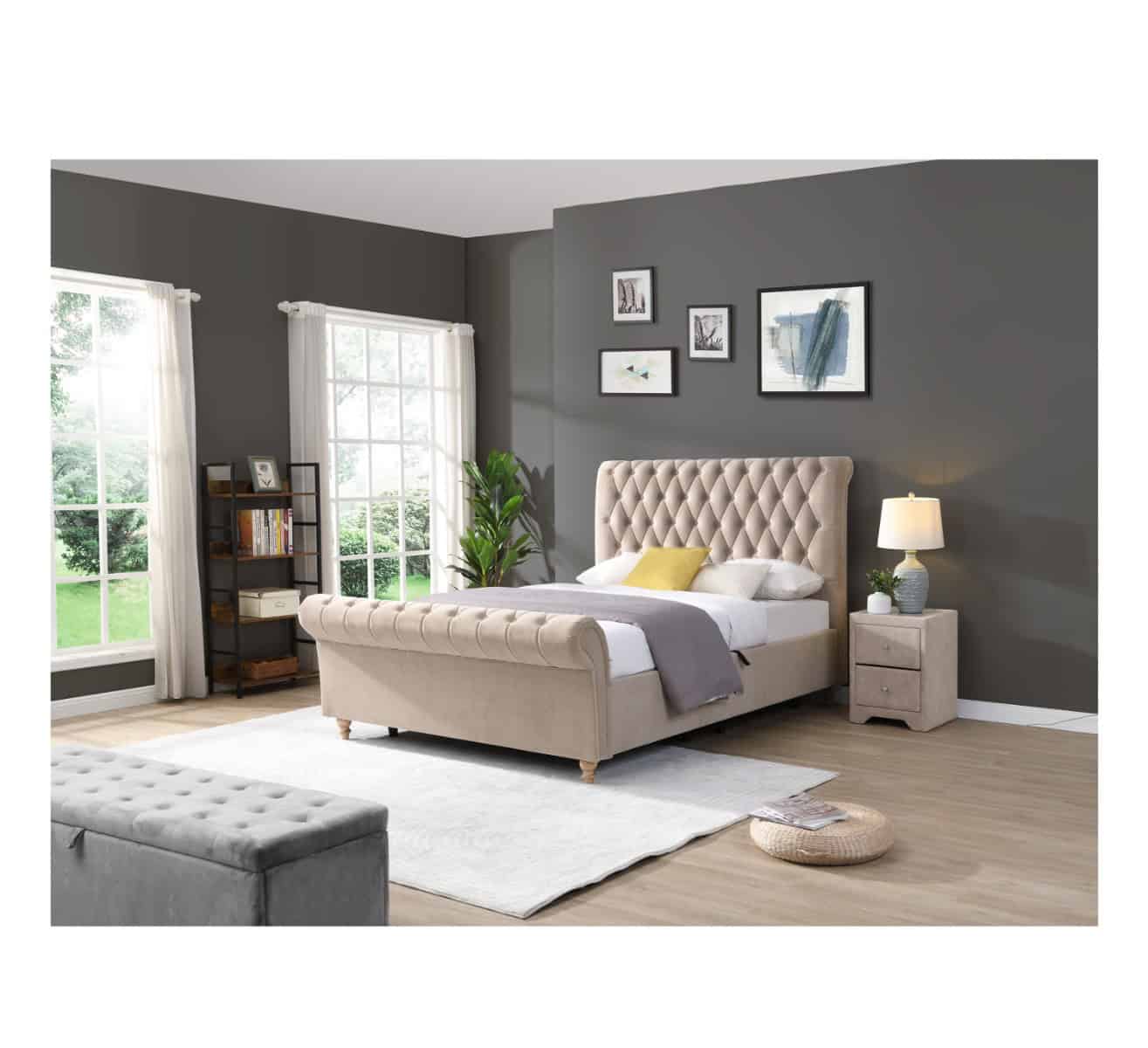 Kilkenny 4ft6 Ottoman Bedframe - Mink - Image 2