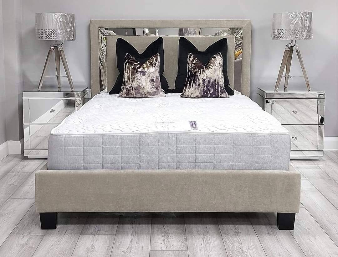 Camilla 4ft6 Bedframe - Mink | Buy Online | Beds.ie