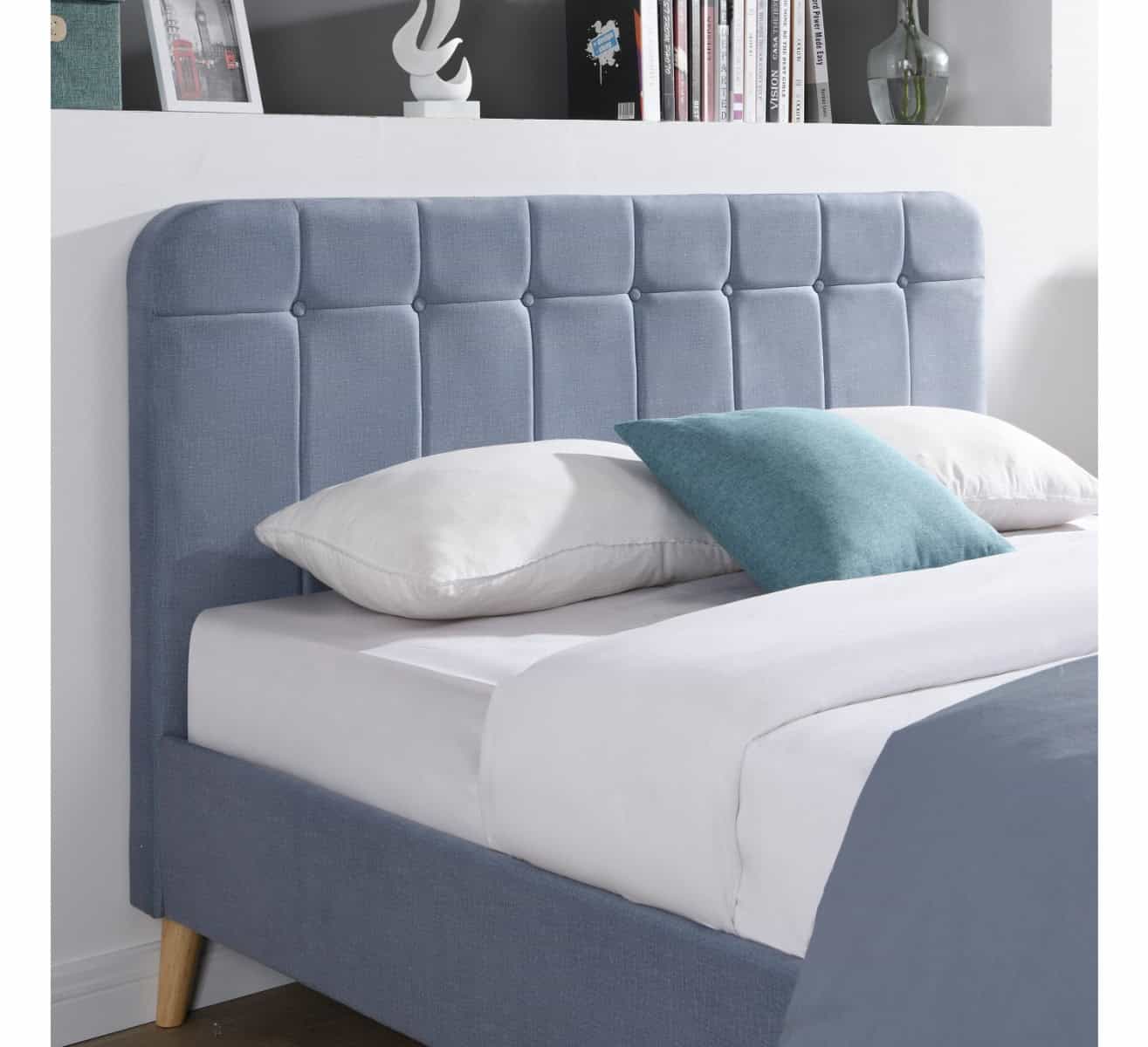 Ashley 5ft Bedframe - Sky Blue - Image 5