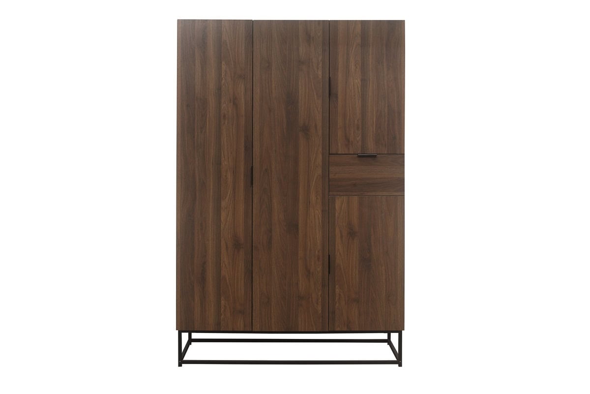 Houston 4 Door Wardrobe - Walnut - Image 2