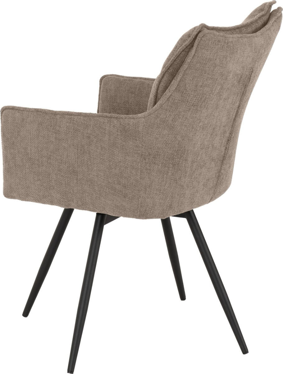 Lewis Carver Swivel Dining Chair (x2) - Fawn - Image 8