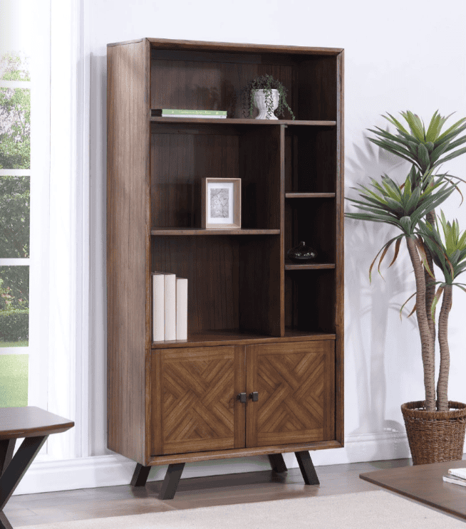 Nevada Double Bookcase - Dark Wood | Buy Online | Beds.ie