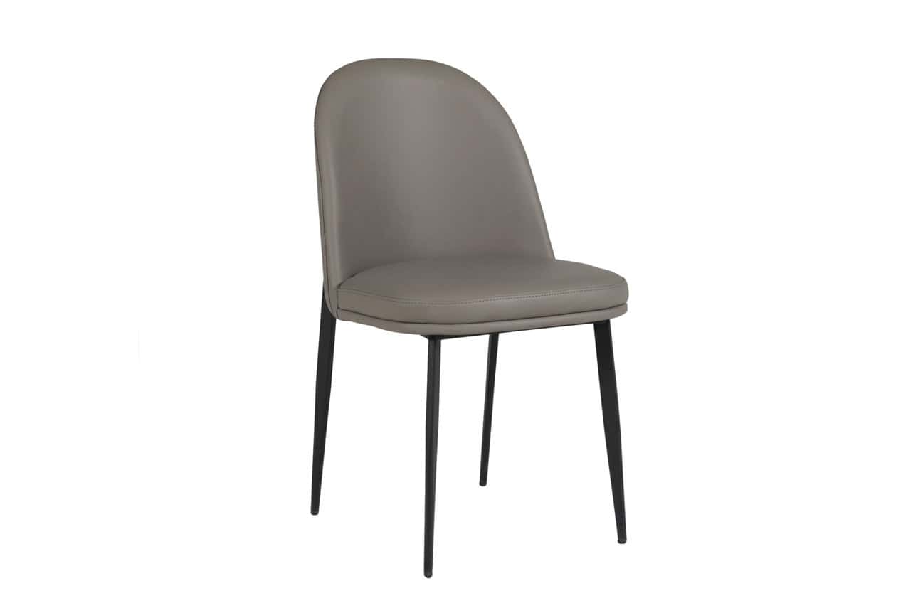Valent Dining Chair - Grey Leather | Buy Online | Beds.ie