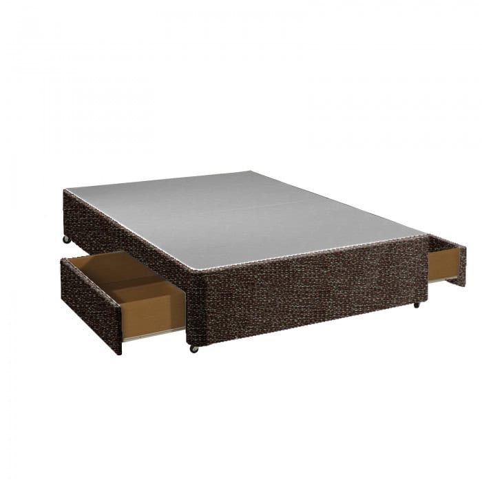 Apollo 4ft Brown 2 Drawer Divan Base | Buy Online | Beds.ie