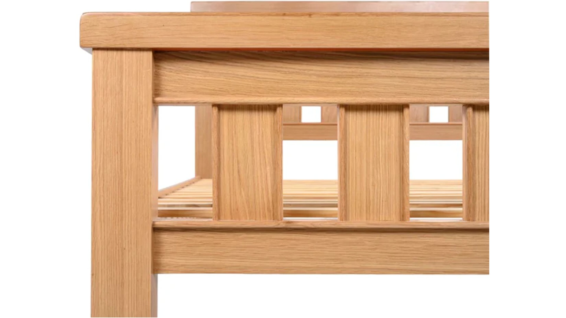 Honey B Newbury 5ft Bedframe - Oak - Image 4