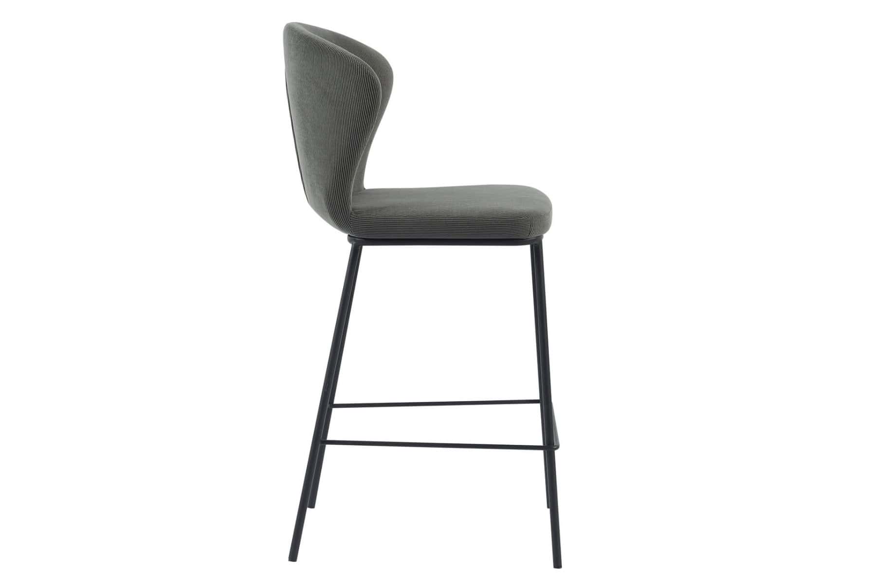 Shea Counter Stool (Pair) - Dark Grey - Image 2
