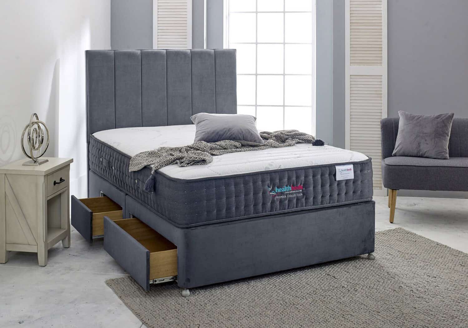 Healthbeds 4ft6 Naples 4000 4 Drawer Bed | Buy Online | Beds.ie